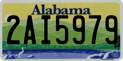 AL license plate 2AI5979