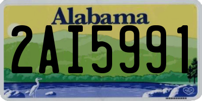 AL license plate 2AI5991