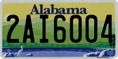 AL license plate 2AI6004