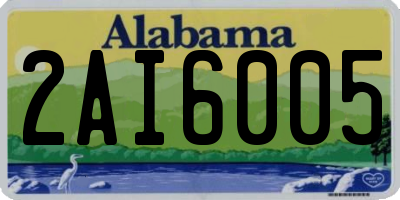 AL license plate 2AI6005
