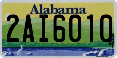 AL license plate 2AI6010