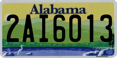 AL license plate 2AI6013