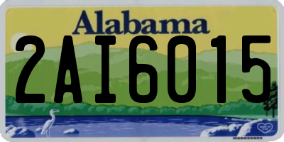 AL license plate 2AI6015