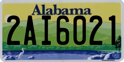 AL license plate 2AI6021