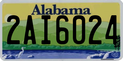 AL license plate 2AI6024
