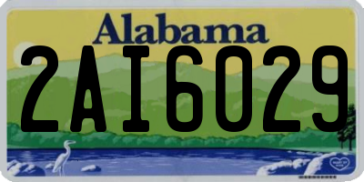 AL license plate 2AI6029