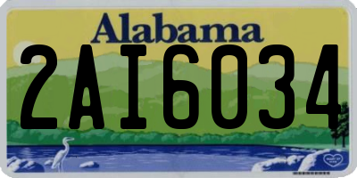 AL license plate 2AI6034
