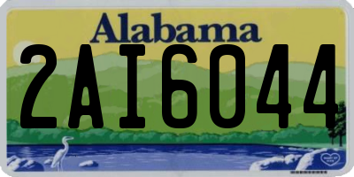 AL license plate 2AI6044