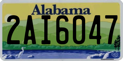 AL license plate 2AI6047