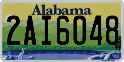AL license plate 2AI6048