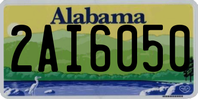 AL license plate 2AI6050