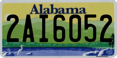 AL license plate 2AI6052