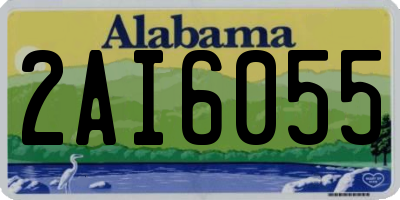 AL license plate 2AI6055