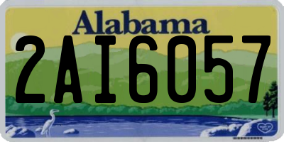 AL license plate 2AI6057