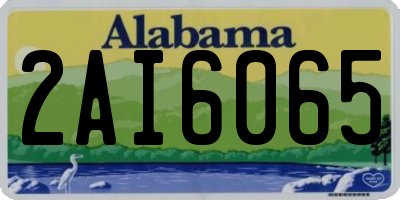AL license plate 2AI6065