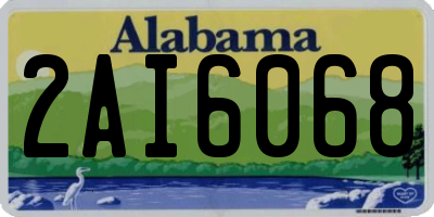 AL license plate 2AI6068