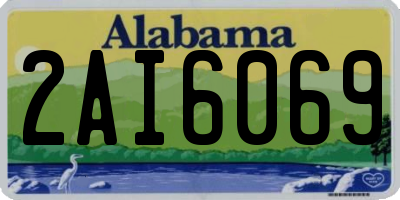 AL license plate 2AI6069