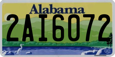 AL license plate 2AI6072