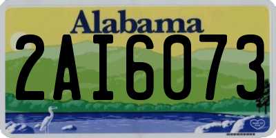 AL license plate 2AI6073