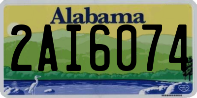 AL license plate 2AI6074