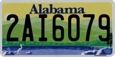 AL license plate 2AI6079