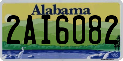AL license plate 2AI6082