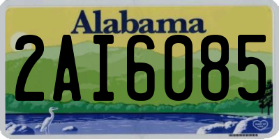 AL license plate 2AI6085