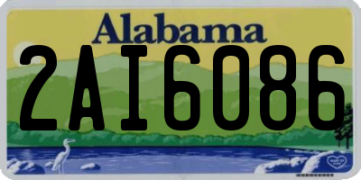 AL license plate 2AI6086