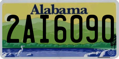 AL license plate 2AI6090