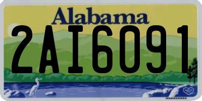 AL license plate 2AI6091