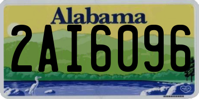 AL license plate 2AI6096