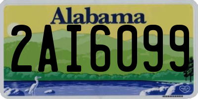 AL license plate 2AI6099