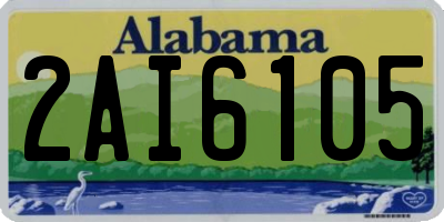 AL license plate 2AI6105