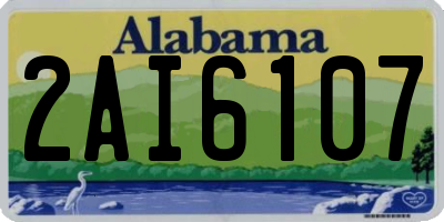 AL license plate 2AI6107