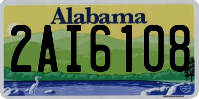 AL license plate 2AI6108