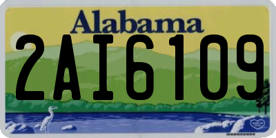 AL license plate 2AI6109