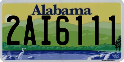 AL license plate 2AI6111