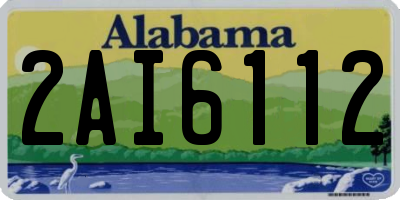AL license plate 2AI6112