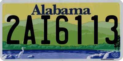 AL license plate 2AI6113
