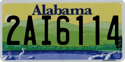 AL license plate 2AI6114
