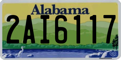AL license plate 2AI6117