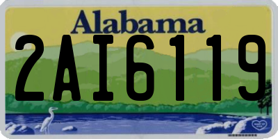 AL license plate 2AI6119