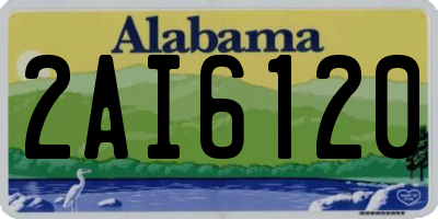AL license plate 2AI6120