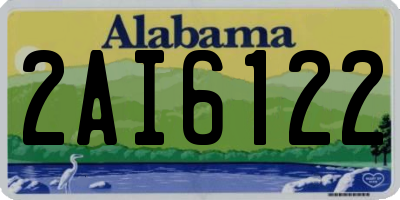 AL license plate 2AI6122