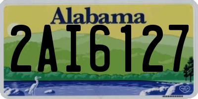AL license plate 2AI6127