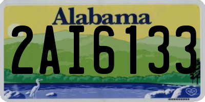 AL license plate 2AI6133