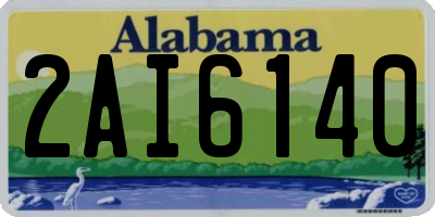 AL license plate 2AI6140