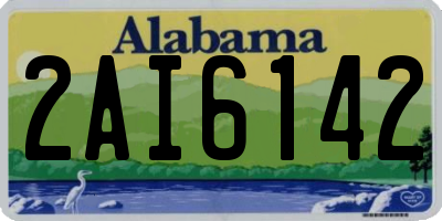 AL license plate 2AI6142