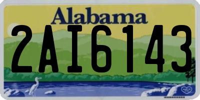 AL license plate 2AI6143