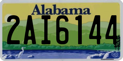 AL license plate 2AI6144